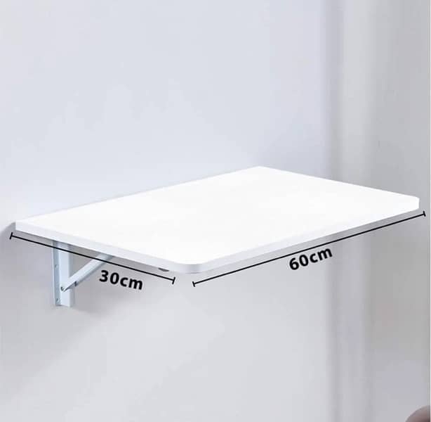 Computer Desk Wall Mount Stand Folding Wall-Mounted Drop-Leaf Table 6
