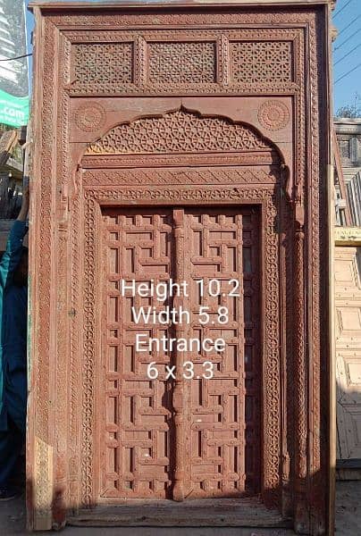Antique old door available for sale. Main entrance door. 0