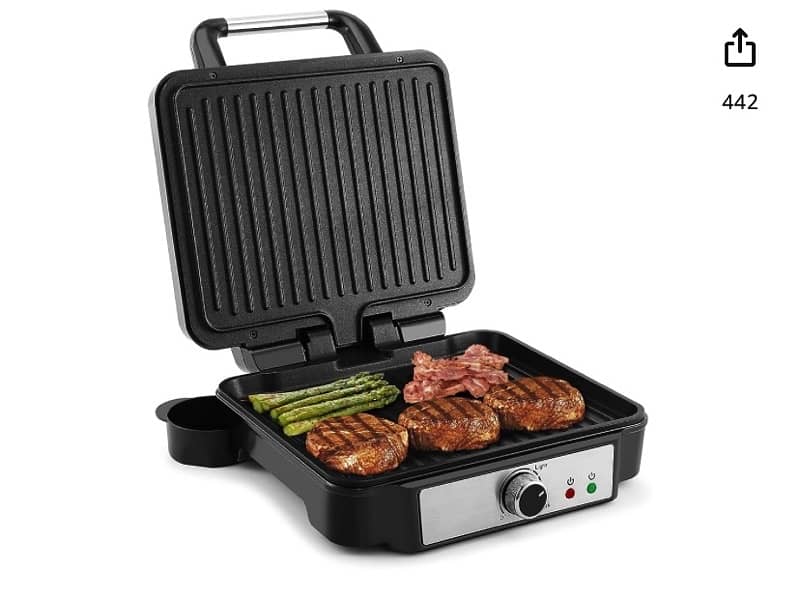 Premium Quality Grill, Non-Stick Surface, Aluminum, Stainless Steel. 3