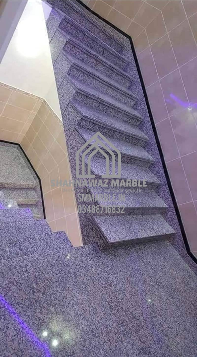 marble & granite for flooring, stair steps, kitchen countertop, vanity 6