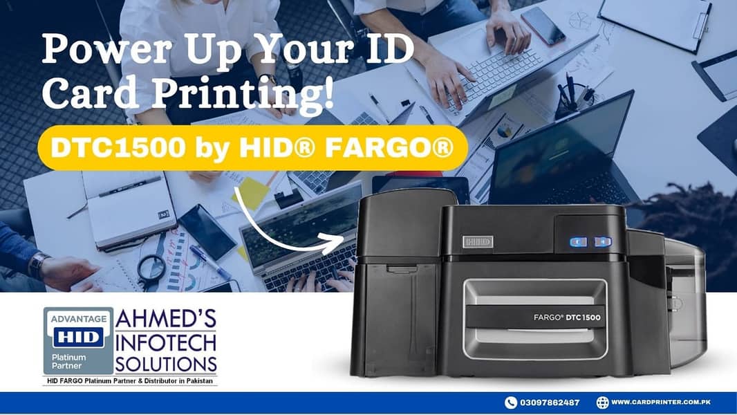 FARGO ID CARD PRINTER ,HDP5000,DTC1500 4