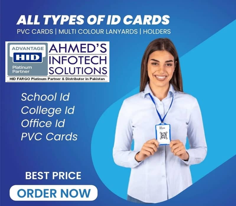 FARGO ID  Cards, student card Printer, PVC, RFID, Mifare, Smart Chip 5