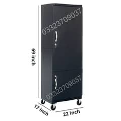 D3 wooden black 6x2 feet Single door Cupboard Wardrobe almari cabinet