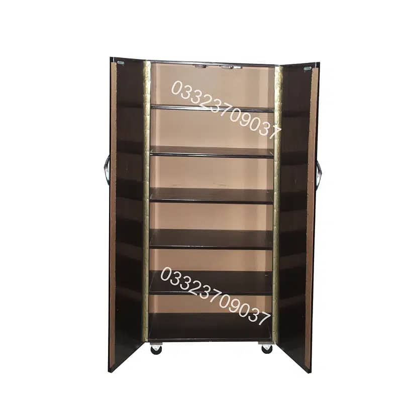 5x2 feet Two door Wooden cuboard cabinet almari & shoe rack 1