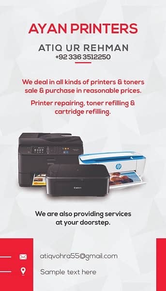 hp laserjet Toner refill and priner repair 0