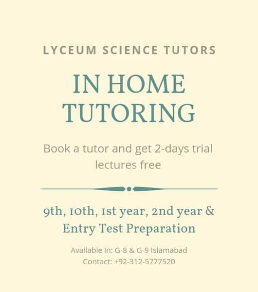 In Home Tutoring / Home Tuition / Science Tutors 0