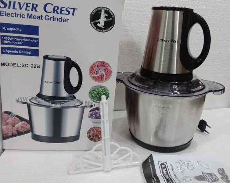 Silver Crest Home Fast Meat Grinders Electric meat Chopper 1