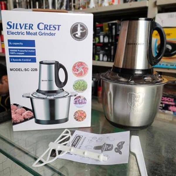 Silver Crest Home Fast Meat Grinders Electric meat Chopper 4