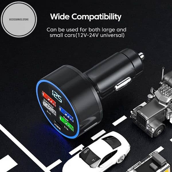 Olaf 5usb PD 150W Car Charger Type C Fast Charging Auto Mobile Charger 2