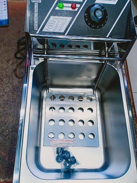 6 LITER DEEP FRYER ELECTRIC STAINLESS STEEL FRYING MACHINE COMMERCIAL 19