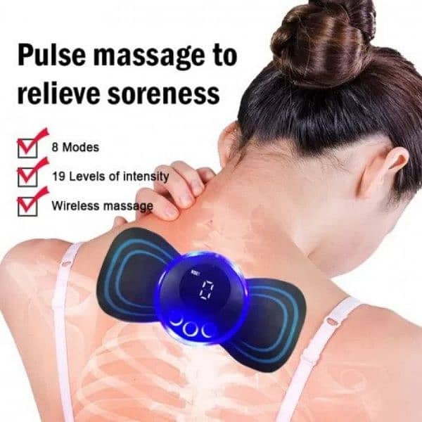 EMS Foot & Body Massager // 6 Modes intensity // butterfly massage // Mini  Massager How to Use 