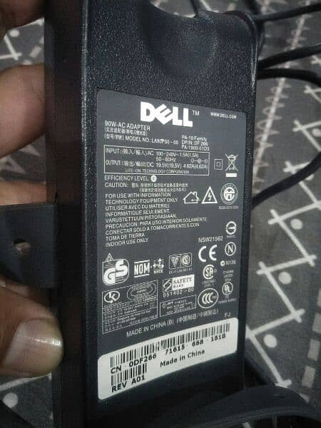 Dell Geninune 90 watt Adapter  with power cord 2