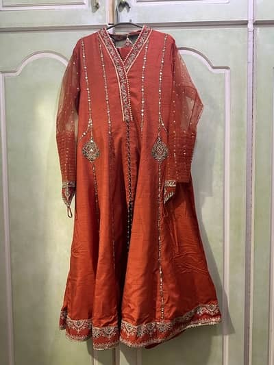 Naqshi brand three piece formal dress