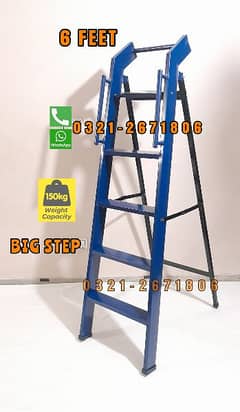 IRON FOLDABLE LADDER 6 FEET.   BIG STEPS. HEAVY QUALITY 0