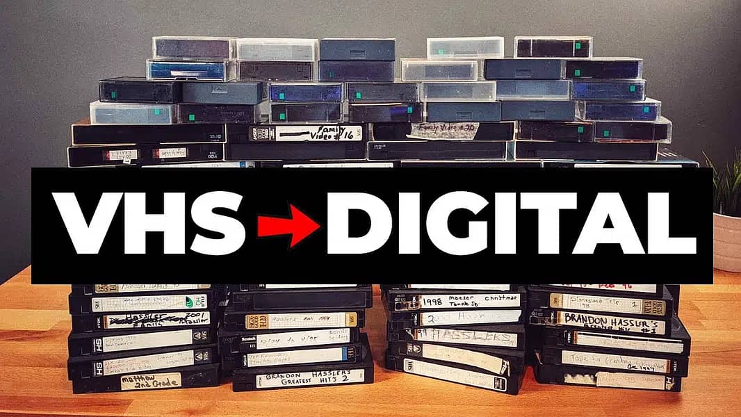 VCR VHS DV VHSC Betamax Hi8 Handycam Negatives convert Digital USB DVD 1