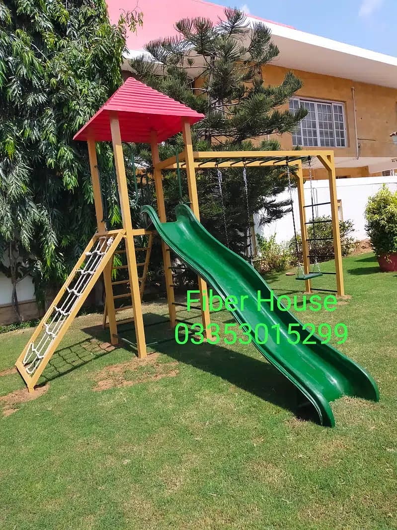 Playground equipment | Garden Metal swing jhola | Slides, Seesaw etc 5