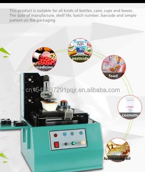 pad printer/printing machine/expiry,logo printing for bottle,pouches, 1
