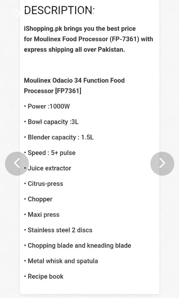 Food factory moulinex for sale (new) 9