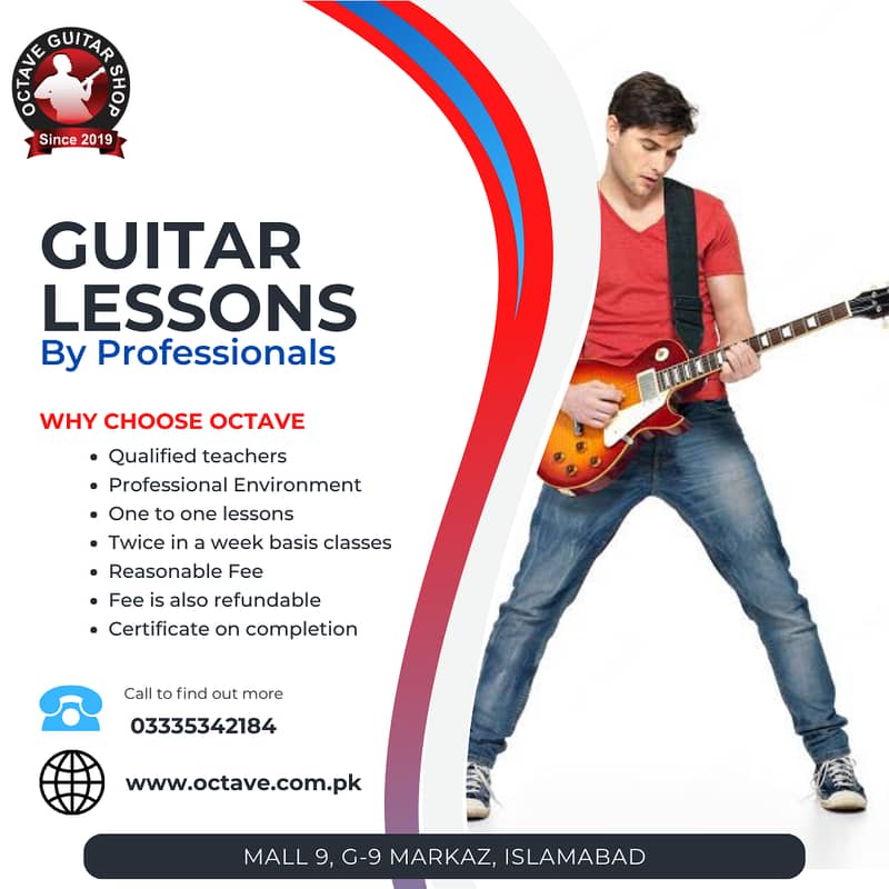 Music Lessons for Guitar |Violin | Piano Ukulele at Octave Guitar Shop 1