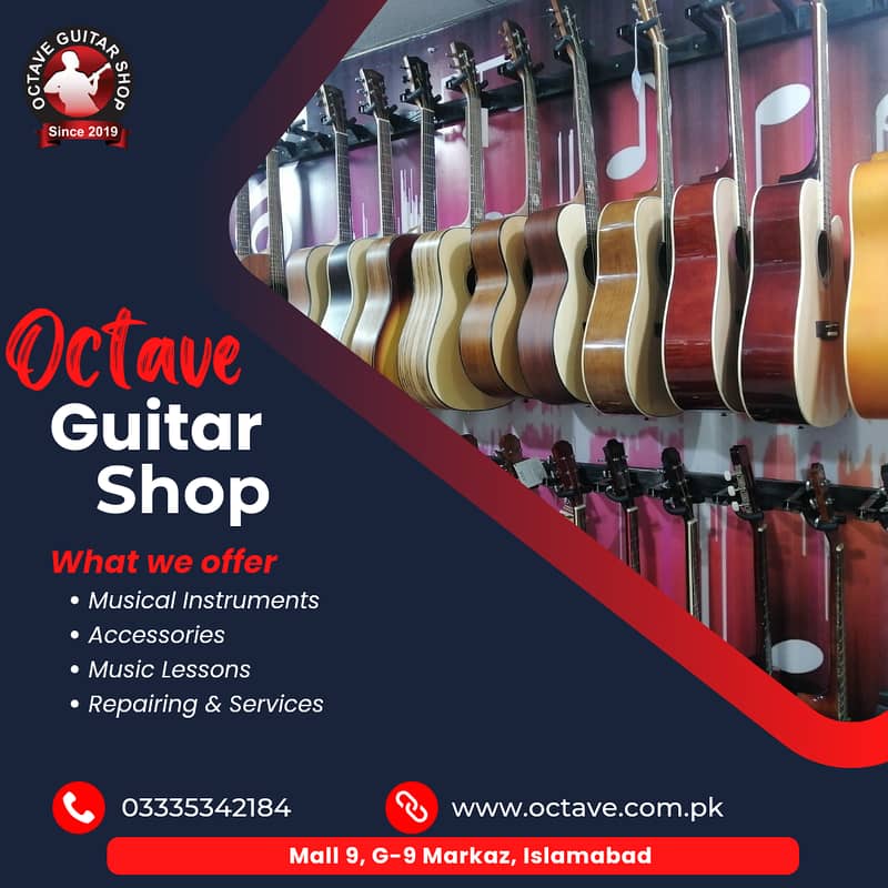 Music Lessons for Guitar |Violin | Piano Ukulele at Octave Guitar Shop 2