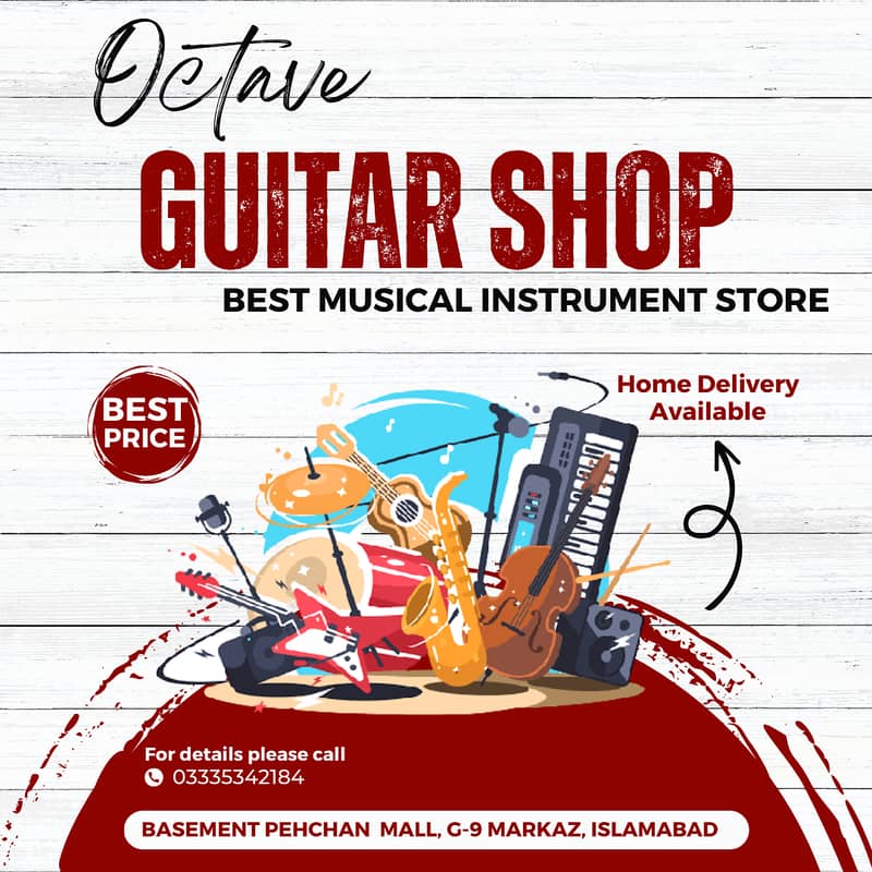 Music Lessons for Guitar |Violin | Piano Ukulele at Octave Guitar Shop 5