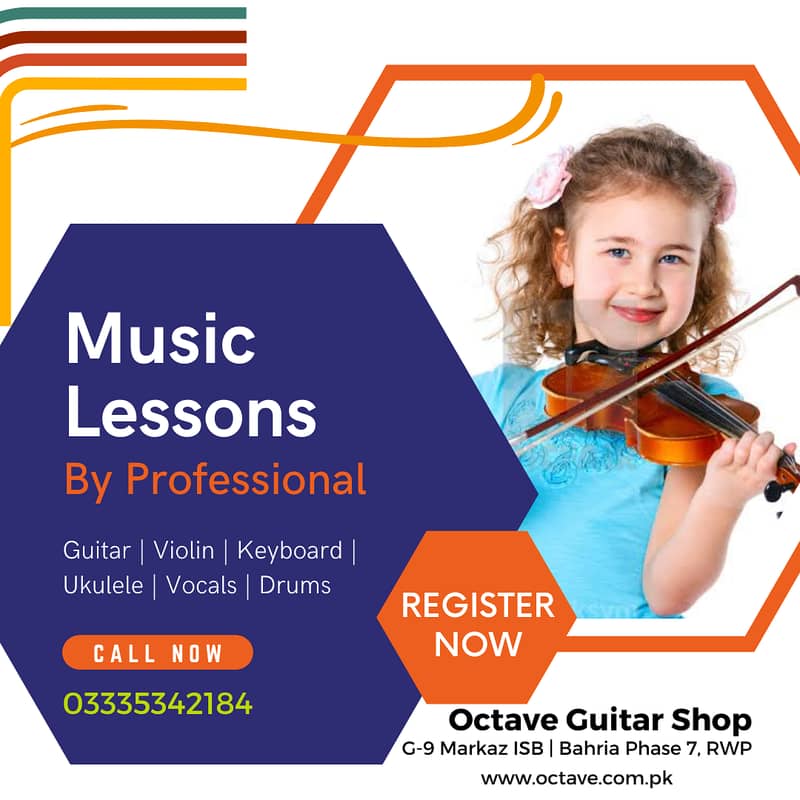 Music Lessons for Guitar |Violin | Piano Ukulele at Octave Guitar Shop 9