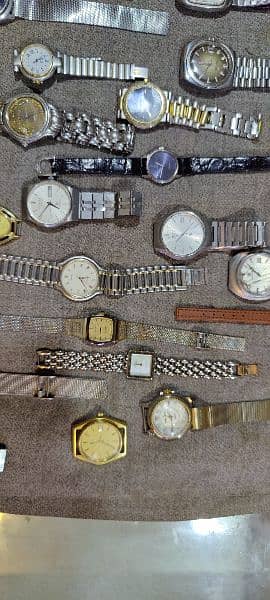 30 pieces original antique mixed Rado Seiko  etc