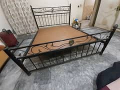 Iron Bed, Solid  urgent sale . contact 03274129563 0