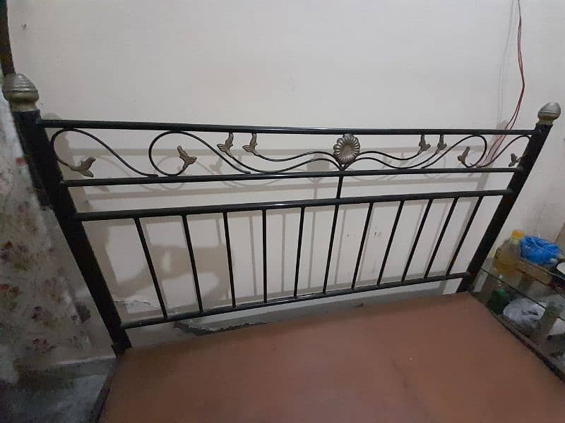 Iron Bed, Solid  urgent sale . contact 03274129563 5