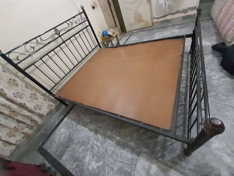 Iron Bed, Solid  urgent sale . contact 03274129563 6