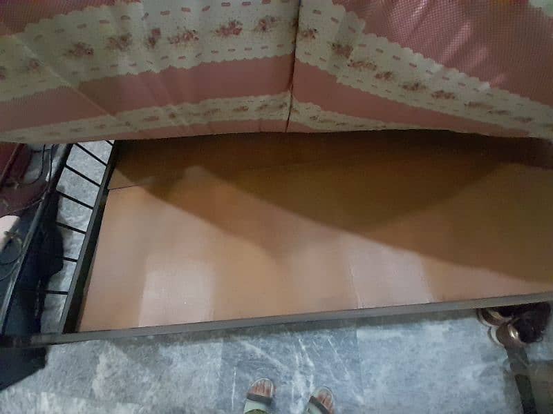 Iron Bed, Solid  urgent sale . contact 03274129563 8