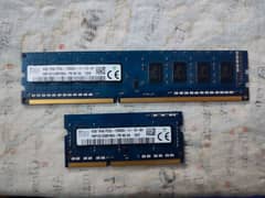 4 GB DDR3 Ram for Desktop & Laptop