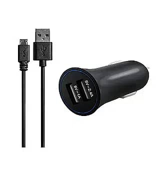 Key Car Charger 3.4A Dual With Micro USB Connector - Black 6