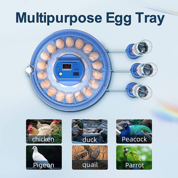 intelligent 8 26 52 eggs round automatic incubator machine 17