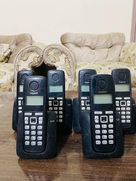 cordless phone gega set 6-line germany 5