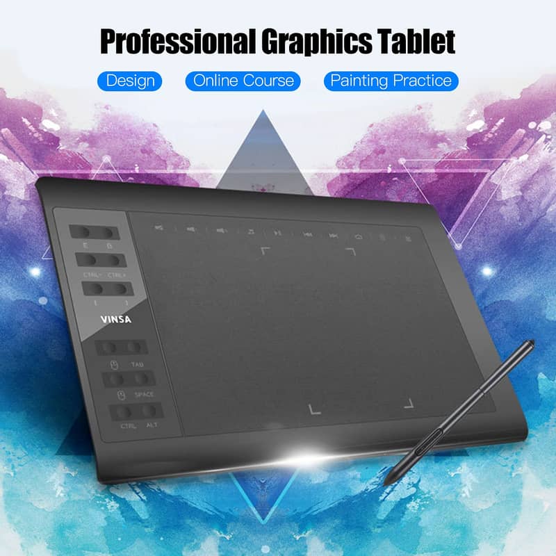 graphic tablet drawing tablet 12 Express-Keys with 8192 Levels Battery 1