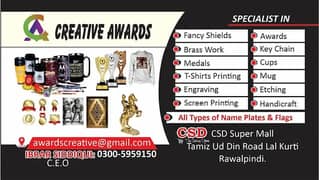 3d Boards/Signboards/Shield Awards/Awards makers