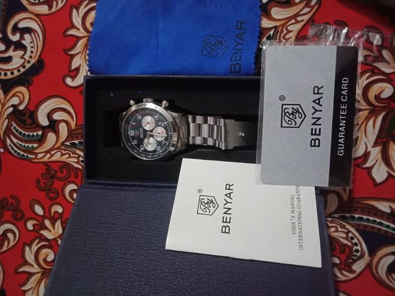 Benyar Chronograph Watch Silver 3