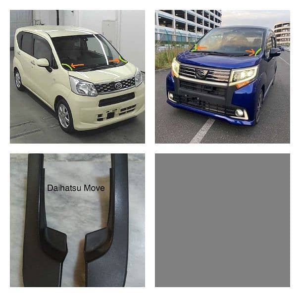 Daihatsu Move &  Move Custom  2014 To 2017 , Wipershield Corners 0