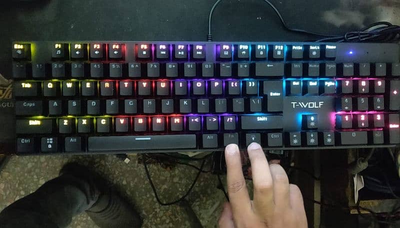 T-Wolf 17 Mechanical Gaming keyboard Blue switches 16