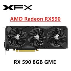 XFX RX590 8GB 3 Fans Perfect Gaming Card 0