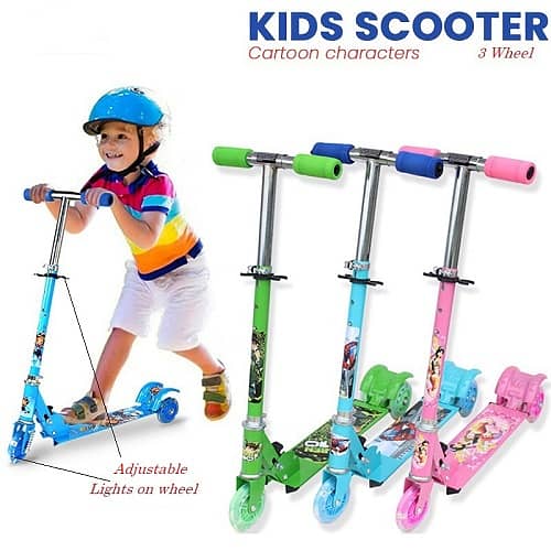 Scotty For Kids Adjustable 3 Wheel Kick Scooter Gifts 0