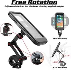 Waterproof Bicycle Mobile Phone Holder Support