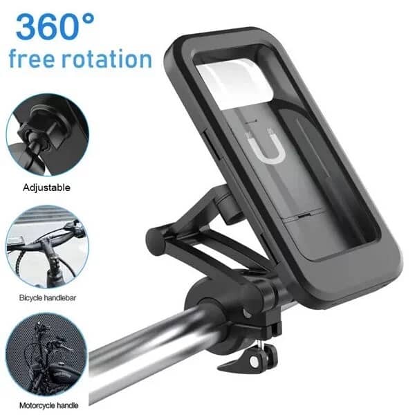 Waterproof Bicycle Mobile Phone Holder Support 2