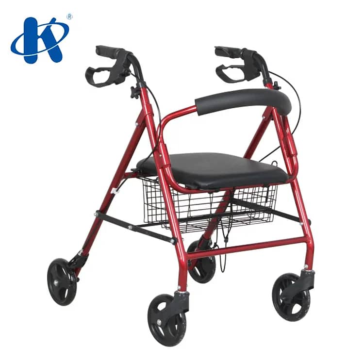 Rollator Walker With Seat and Wheels for Elders and Patient Mobility 8