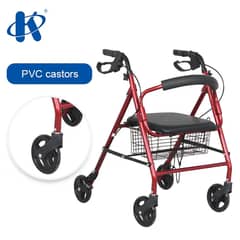 Rollator Walker With Seat and Wheels for Elders and Patient Mobility