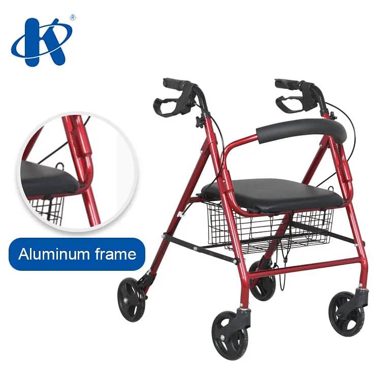 Rollator Walker With Seat and Wheels for Elders and Patient Mobility 3