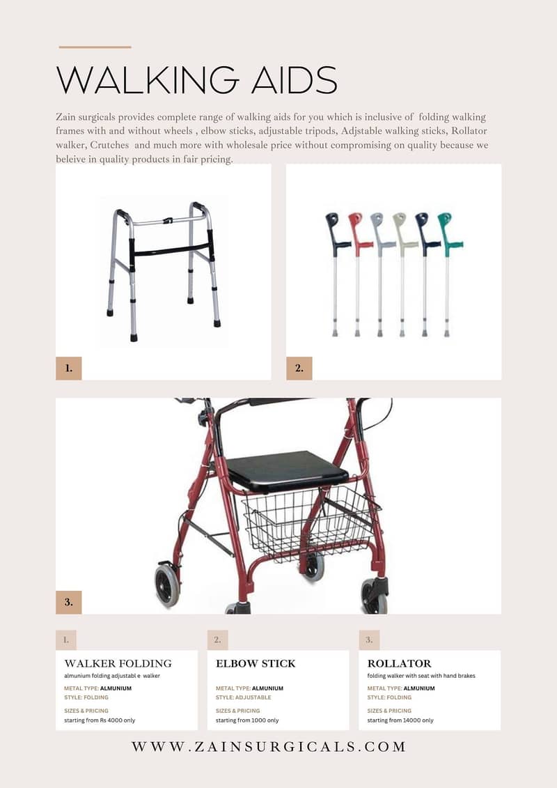 Adjustable Walking Stick | Besakhi | Quadcane | Crutch | Knee Surgery 6