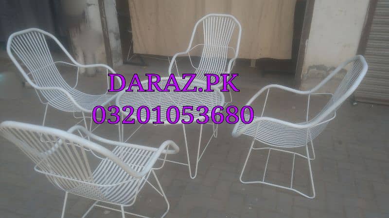 garden outdoor iron chair table 1