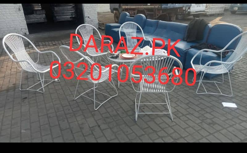 garden outdoor iron chair table 2